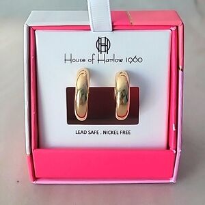 ⭐️House of Harlow 1960⭐️ Gold hoop earrings